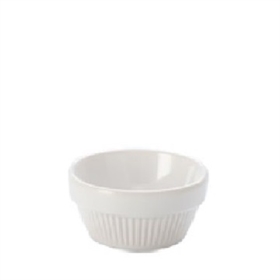 Food glass 75 ml. fluted, white